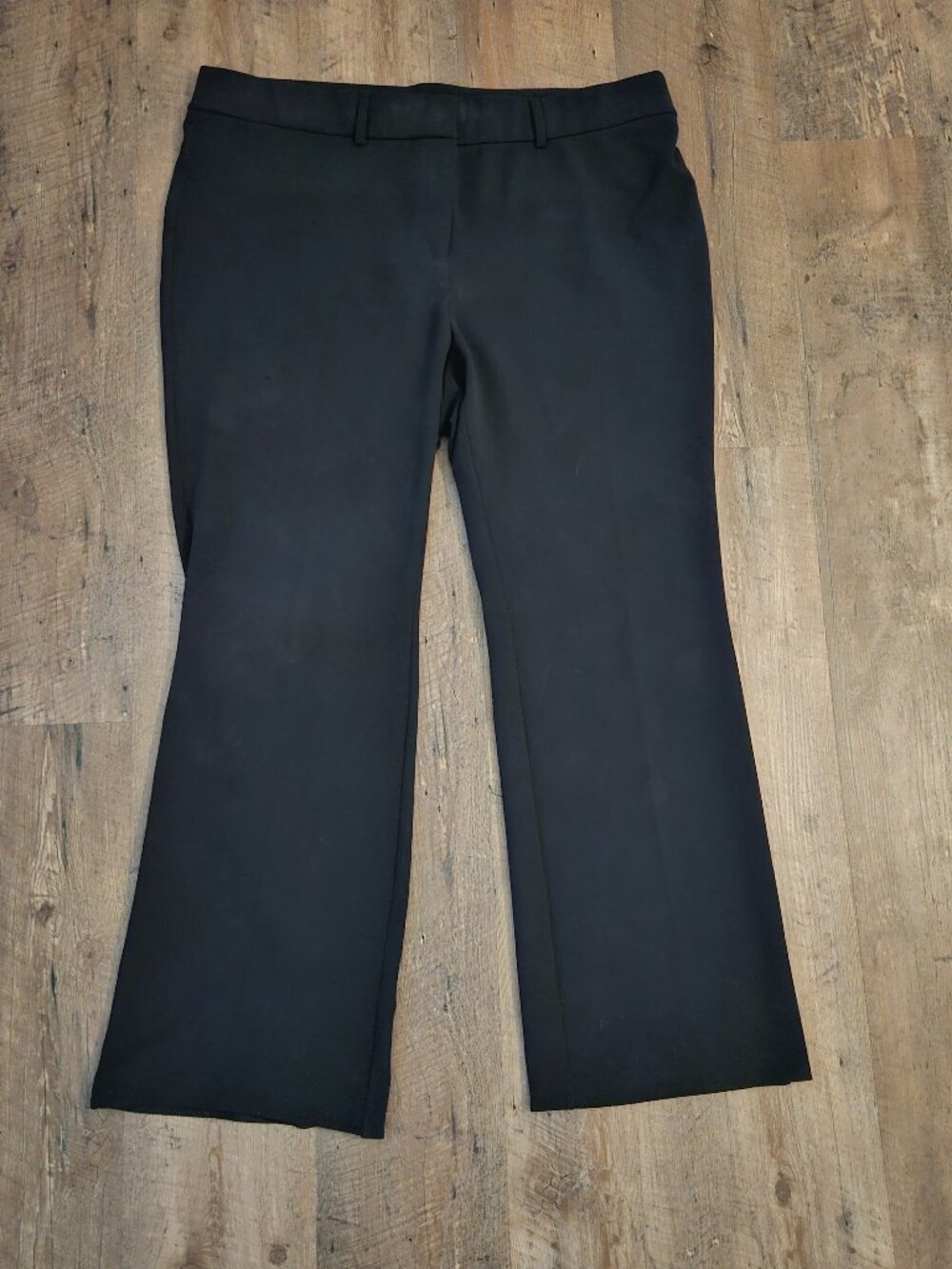 Rafaella The Boot Black Dress Pants Women's 18W Stretch Career Office Trousers